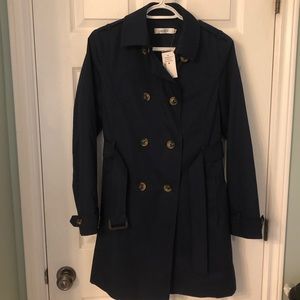 Navy Blue Trench Coat